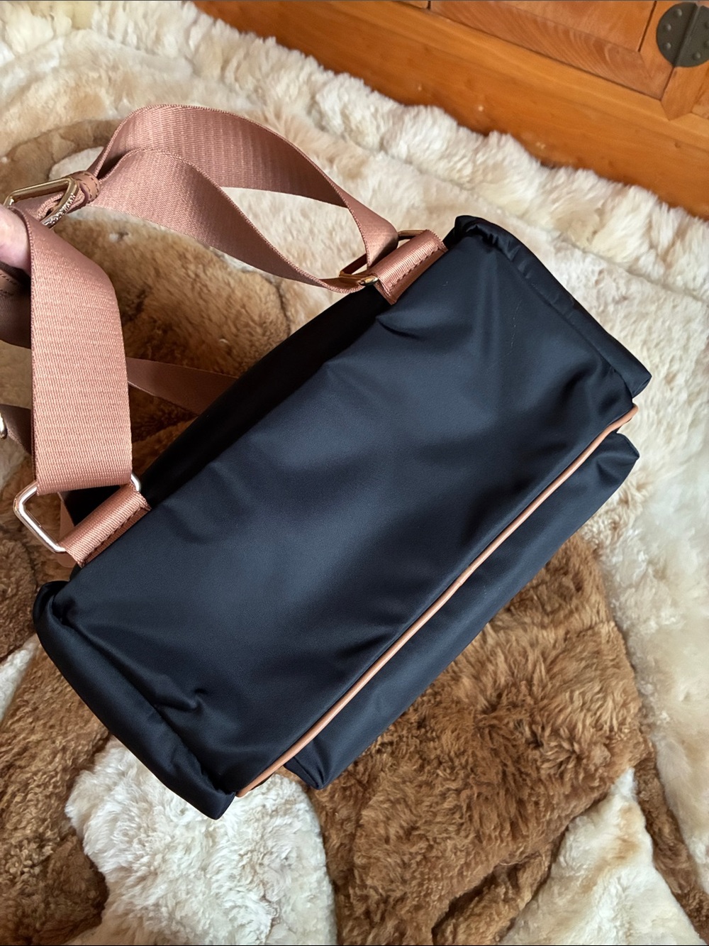👨🏻💼Cole Haan Black Backpack with Tan Accents NWT - Picture 16 of 17